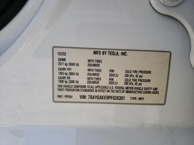 2023 TESLA MODEL Y - 7SAYGAEE9PF626301