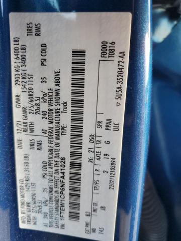 2022 FORD F150 SUPER - 1FTEW1CP6NFA41028