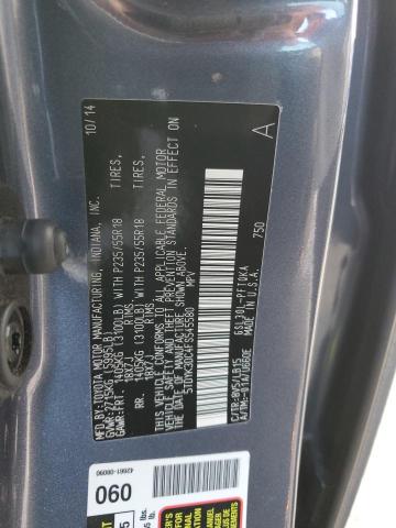 2015 TOYOTA SIENNA XLE - 5TDYK3DC4FS545580