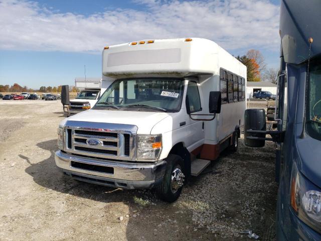 FORD ECONOLINE 2008 white cutaway gas 1FD4E45S98DB51388 photo #3