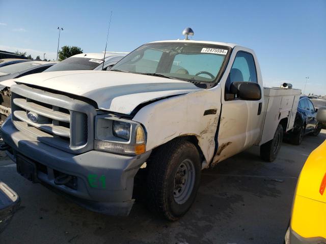 FORD F250 SUPER 2003 white pickup gas 1FDNF20L53EC71794 photo #1