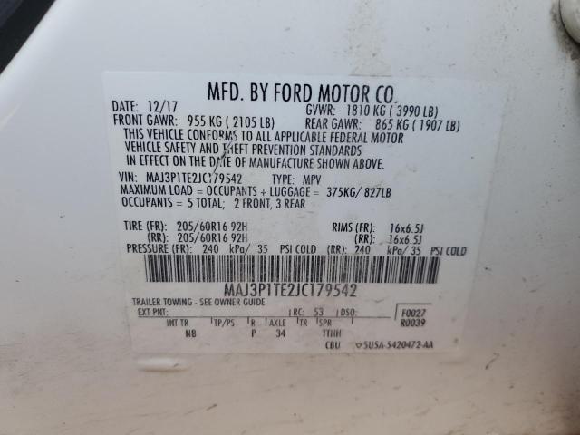 2018 FORD ECOSPORT S - MAJ3P1TE2JC179542