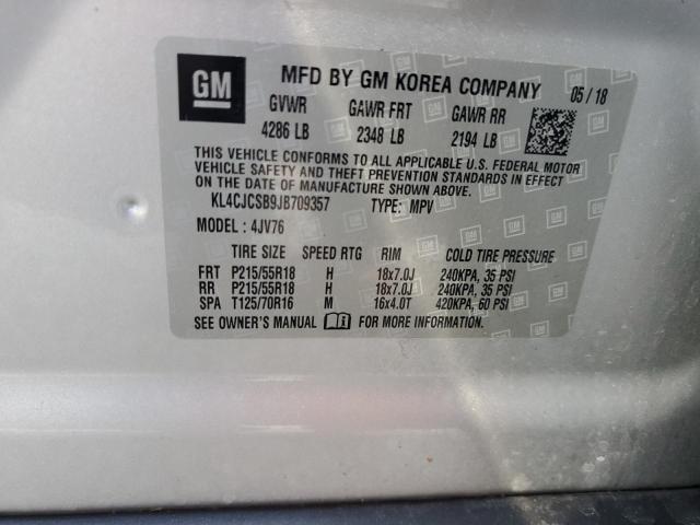 VIN KL4CJCSB9JB709357 2018 Buick Encore, Essence no.14