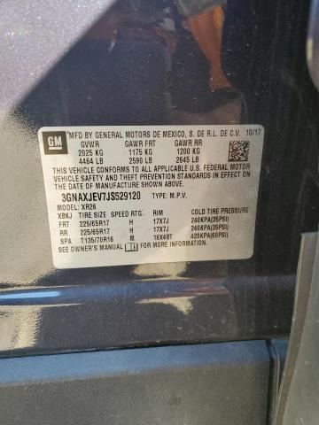 2018 CHEVROLET EQUINOX LT - 3GNAXJEV7JS529120
