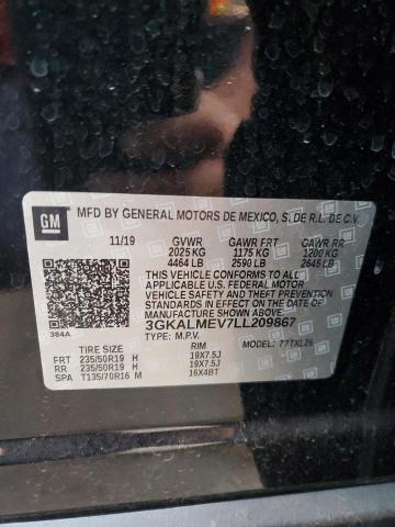 2020 GMC TERRAIN SL - 3GKALMEV7LL209867