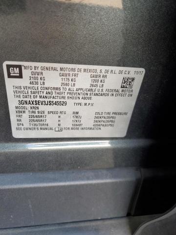 2018 CHEVROLET EQUINOX LT - 3GNAXSEV3JS545529