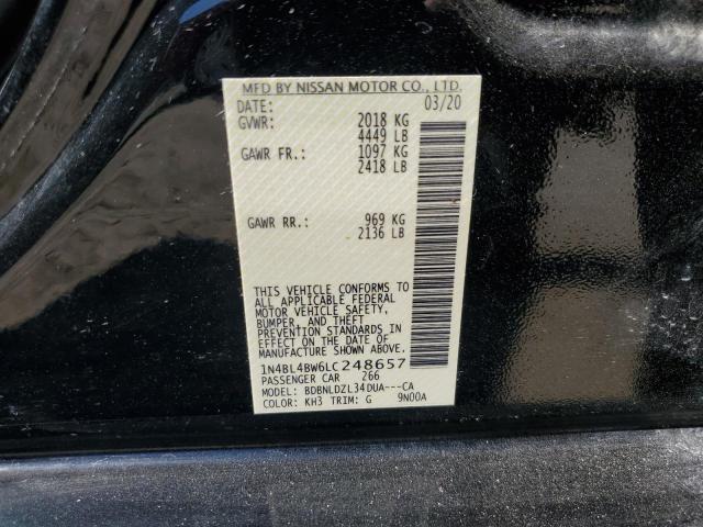 2020 NISSAN ALTIMA S - 1N4BL4BW6LC248657