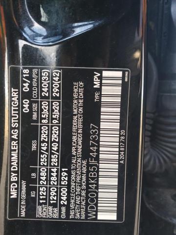 2018 MERCEDES-BENZ GLC COUPE - WDC0J4KB5JF447337