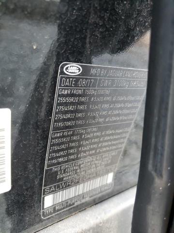 2017 LAND ROVER RANGE ROVE - SALWR2FE0HA165706