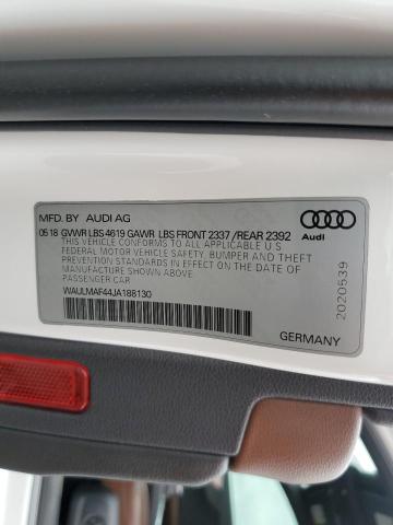 VIN WAULMAF44JA188130 2018 AUDI A4 no.12