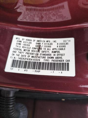 VIN 1HGCR2F83EA163529 2014 Honda Accord, Exl no.13