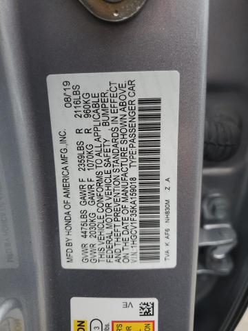 2019 HONDA ACCORD SPO - 1HGCV1F35KA159018