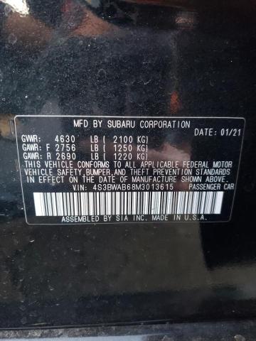 2021 SUBARU LEGACY 4S3BWAB68M3013615