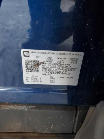 VIN 3GNAXHEV9NS240318 2022 Chevrolet Equinox, LS no.12