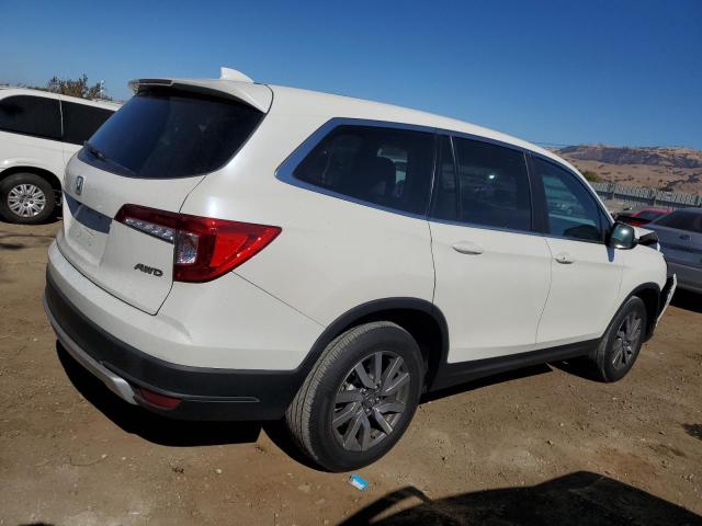 HONDA PILOT EXL 2019 white  gas 5FNYF6H57KB071916 photo #4