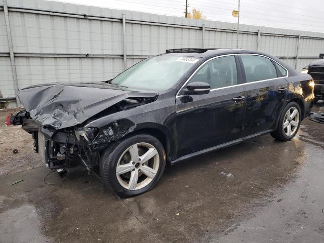 VOLKSWAGEN PASSAT SE 2013 black  gas 1VWBP7A32DC010018 photo #1