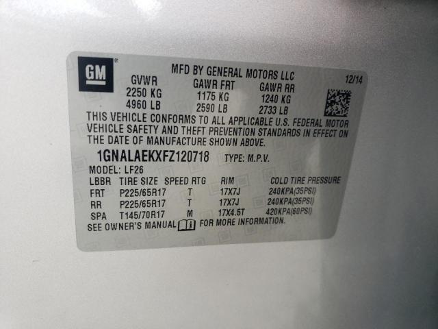 2015 CHEVROLET EQUINOX LS - 1GNALAEKXFZ120718