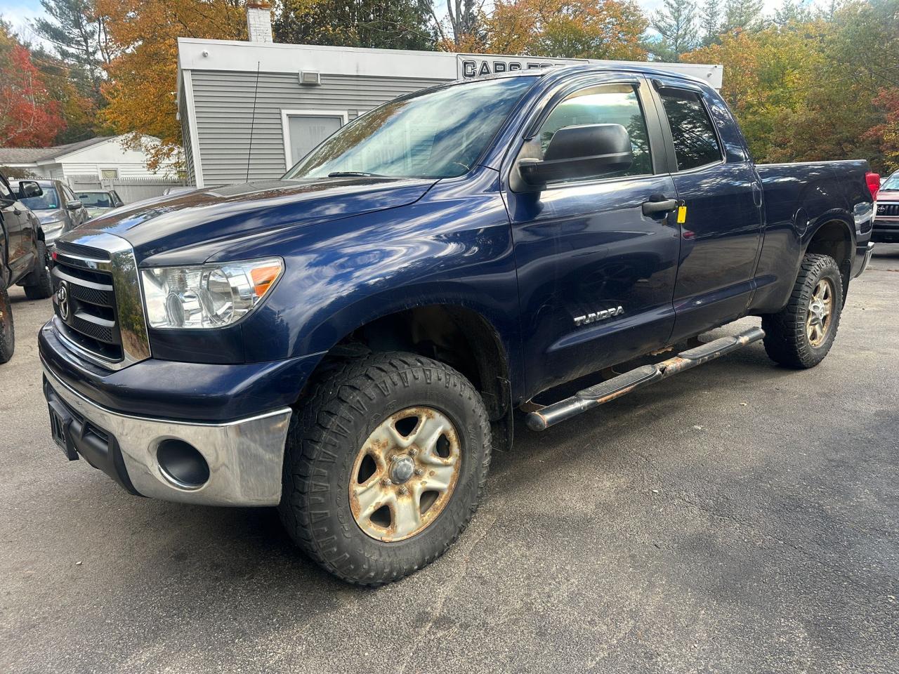 TOYOTA TUNDRA DOU 2010 blue crew pic gas 5TFUM5F15AX010745 photo #3