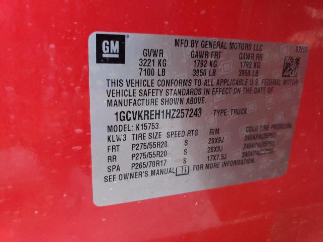 2017 CHEVROLET SILVERADO - 1GCVKREH1HZ257243