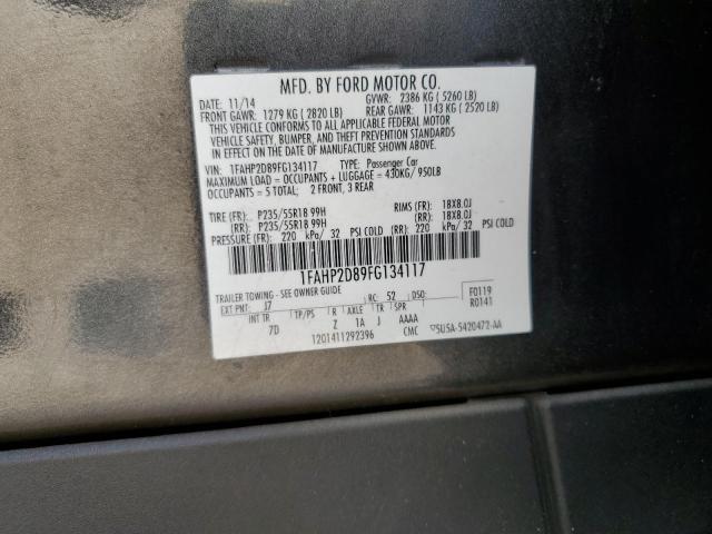 VIN 1FAHP2D89FG134117 2015 Ford Taurus, SE no.12