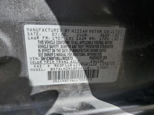 2020 NISSAN VERSA SR - 3N1CN8FV6LL902873