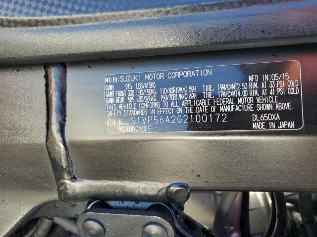 2016 SUZUKI DL650 A - JS1VP56A2G2100172