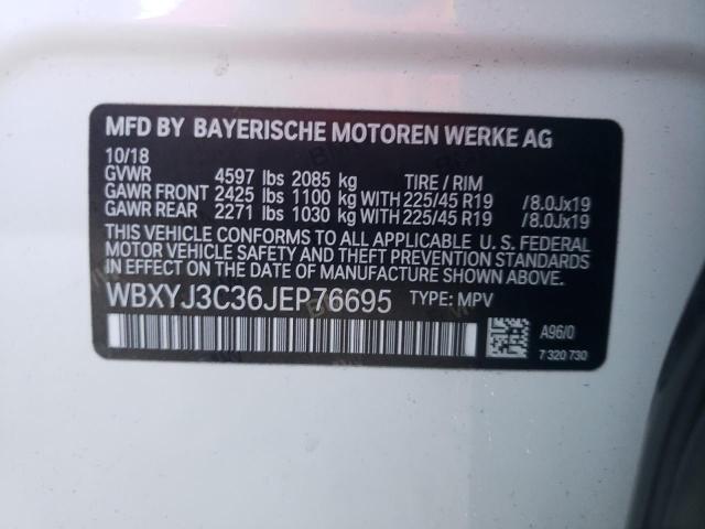 VIN WBXYJ3C36JEP76695 2018 BMW X2, Sdrive28I no.13