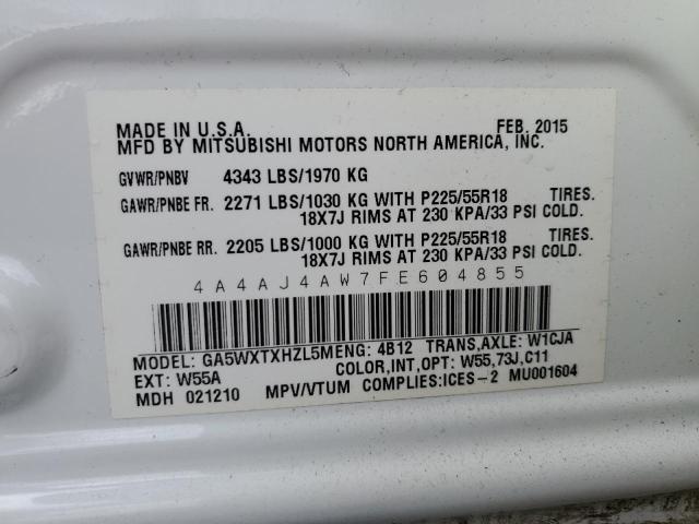 2015 MITSUBISHI RVR GT 4A4AJ4AW7FE604855