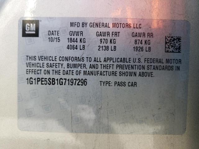 2016 CHEVROLET CRUZE LIMI - 1G1PE5SB1G7197296