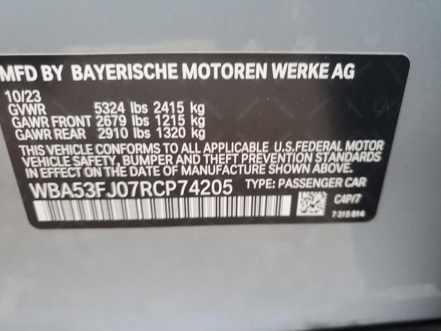 2024 BMW 530 XI - WBA53FJ07RCP74205