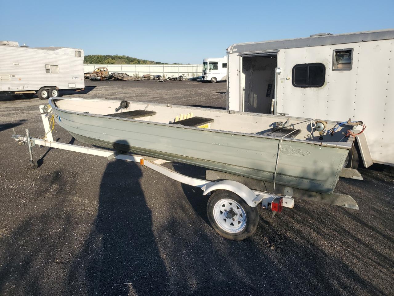 Lot #2921628744 1991 MIRR BOAT W/TRL