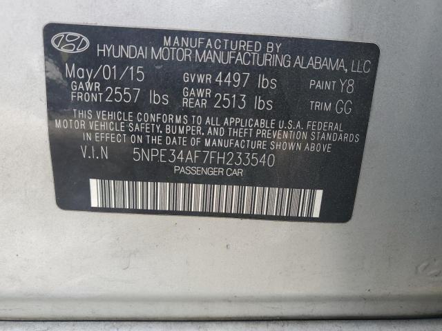 2015 HYUNDAI SONATA SPO - 5NPE34AF7FH233540