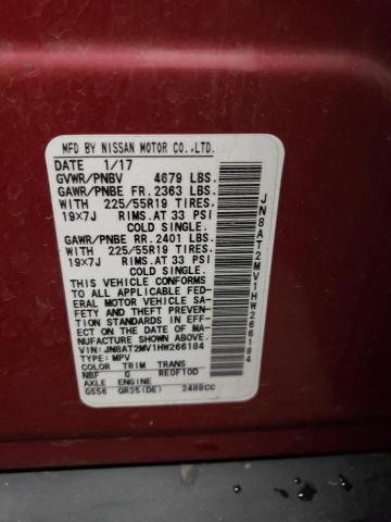 2017 NISSAN ROGUE S - JN8AT2MV1HW266184