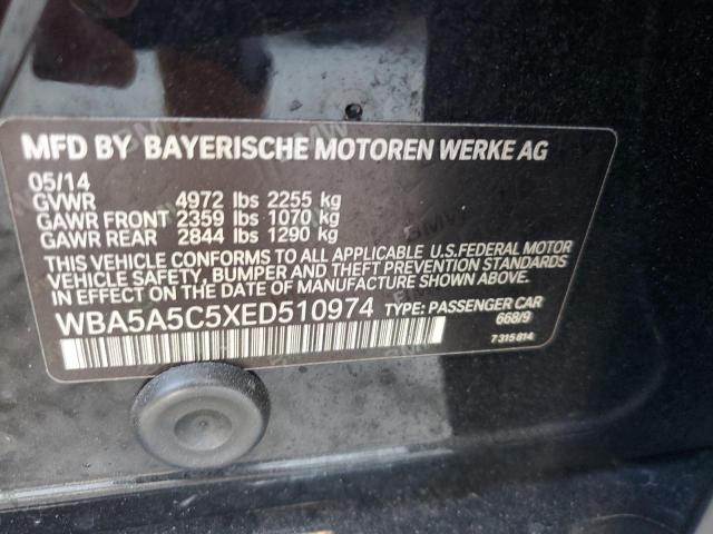 VIN WBA5A5C5XED510974 2014 BMW 5 Series, 528 I no.13