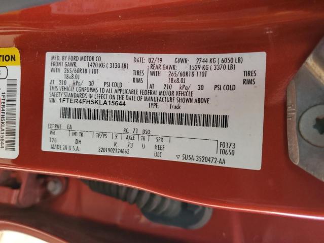 2019 FORD RANGER XL - 1FTER4FH5KLA15644