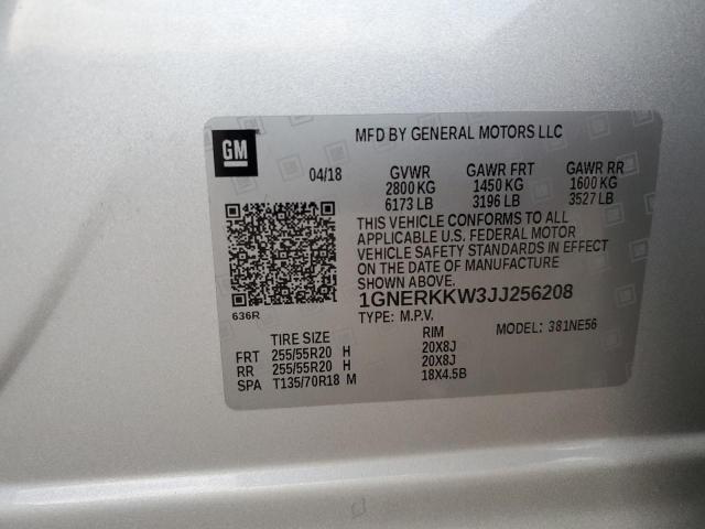 2018 CHEVROLET TRAVERSE P - 1GNERKKW3JJ256208