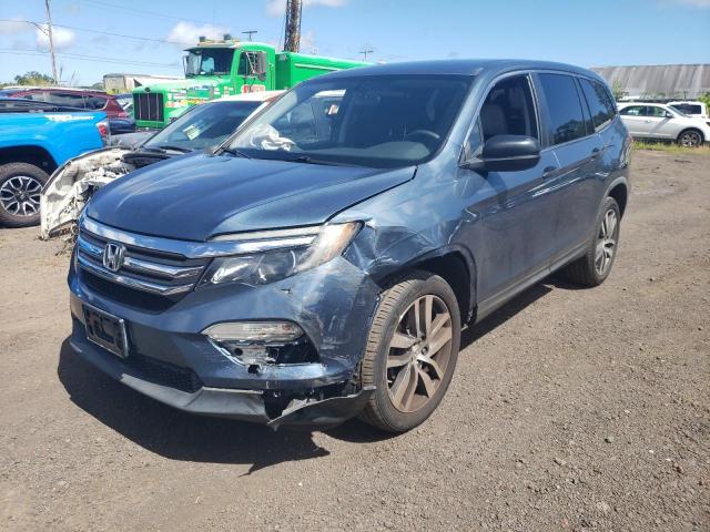 HONDA PILOT LX 2016 blue  gas 5FNYF6H12GB099997 photo #1