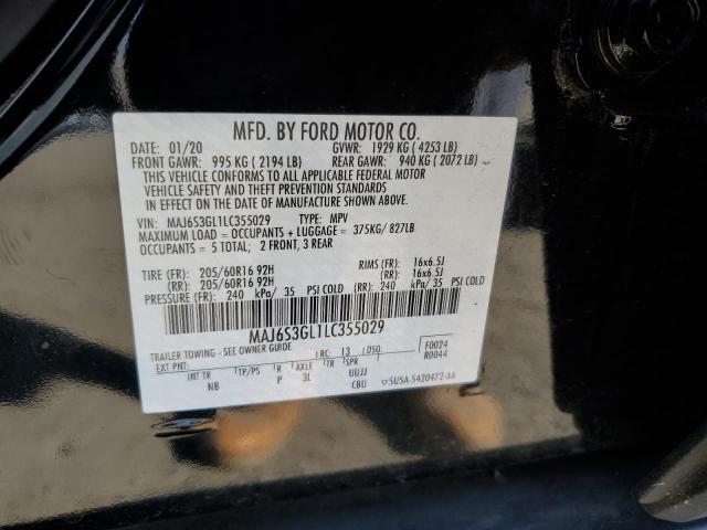 2020 FORD ECOSPORT S - MAJ6S3GL1LC355029