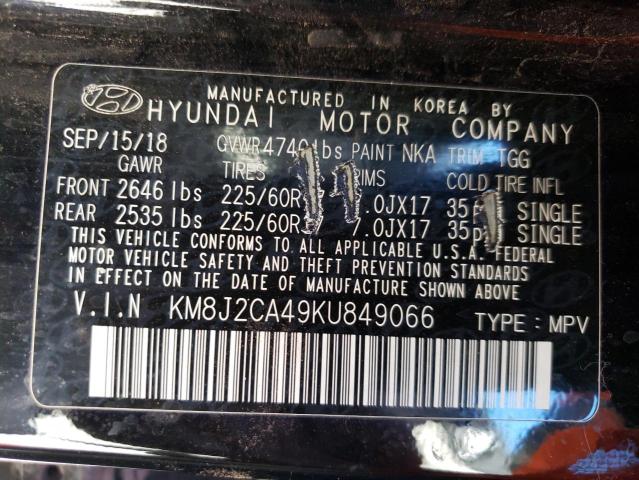 2019 HYUNDAI TUCSON SE - KM8J2CA49KU849066