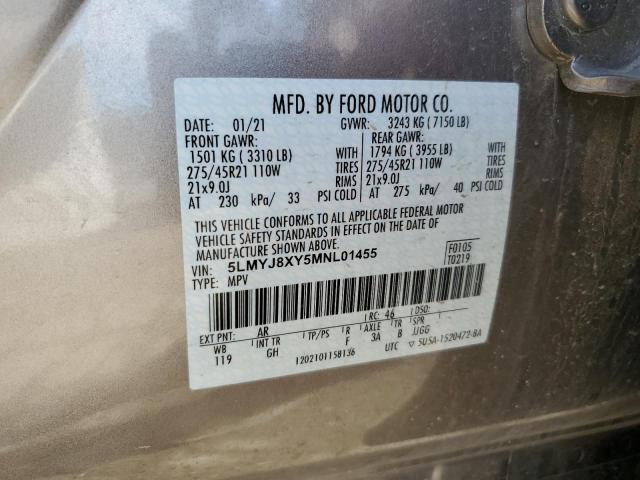 2021 LINCOLN AVIATOR GR 5LMYJ8XY5MNL01455
