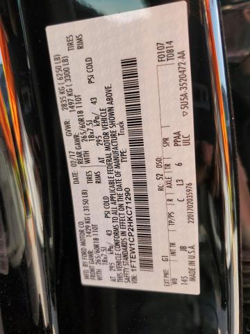2017 FORD F150 SUPER - 1FTEW1CP2HKC71290