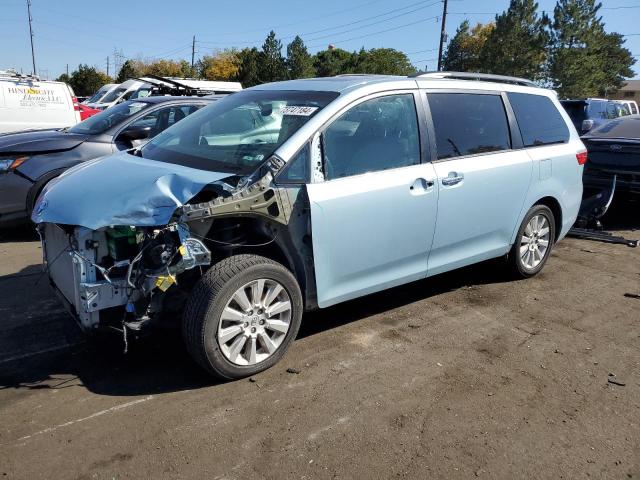 TOYOTA SIENNA XLE 2015 blue sports v gas 5TDDK3DC5FS103647 photo #1