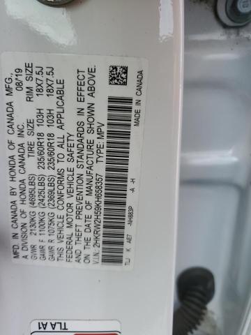 2HKRW2H59KH658357 2019 HONDA CRV