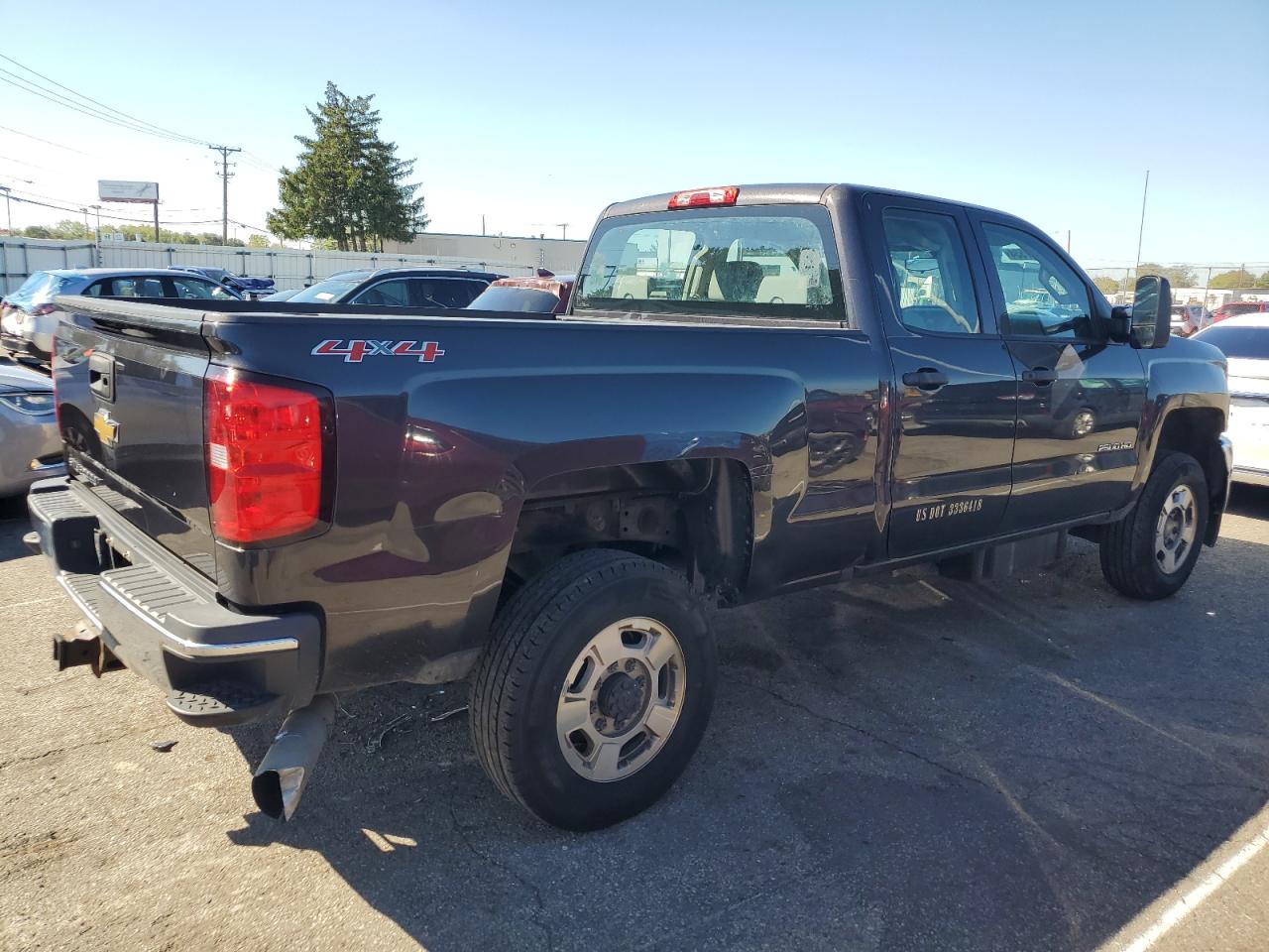 CHEVROLET SILVERADO 2016 charcoal 4dr ext diesel 1GC2KUE89GZ226424 photo #4