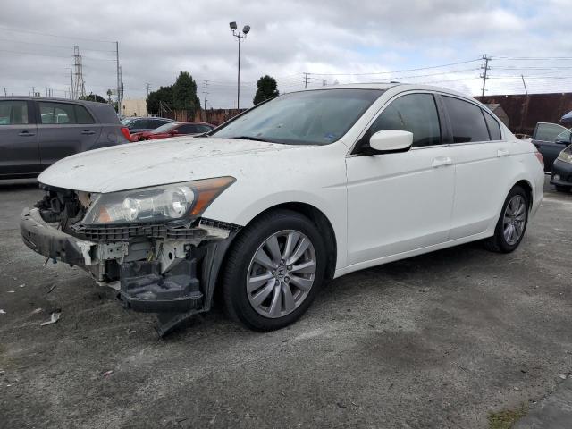 HONDA ACCORD EXL 2011 white  gas 1HGCP2F81BA112242 photo #1