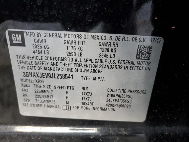 2018 CHEVROLET EQUINOX LT - 3GNAXJEV9JL258541