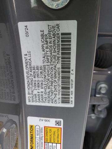 2024 HONDA ACCORD HYB - 1HGCY2F71RA048315