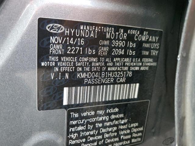 2017 HYUNDAI ELANTRA SP - KMHD04LB1HU325178