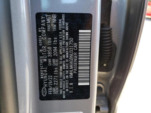 2022 HYUNDAI ELANTRA SE - KMHLM4AG8NU331750