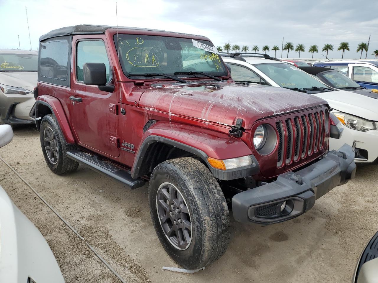 Lot #2995679147 2021 JEEP WRANGLER S